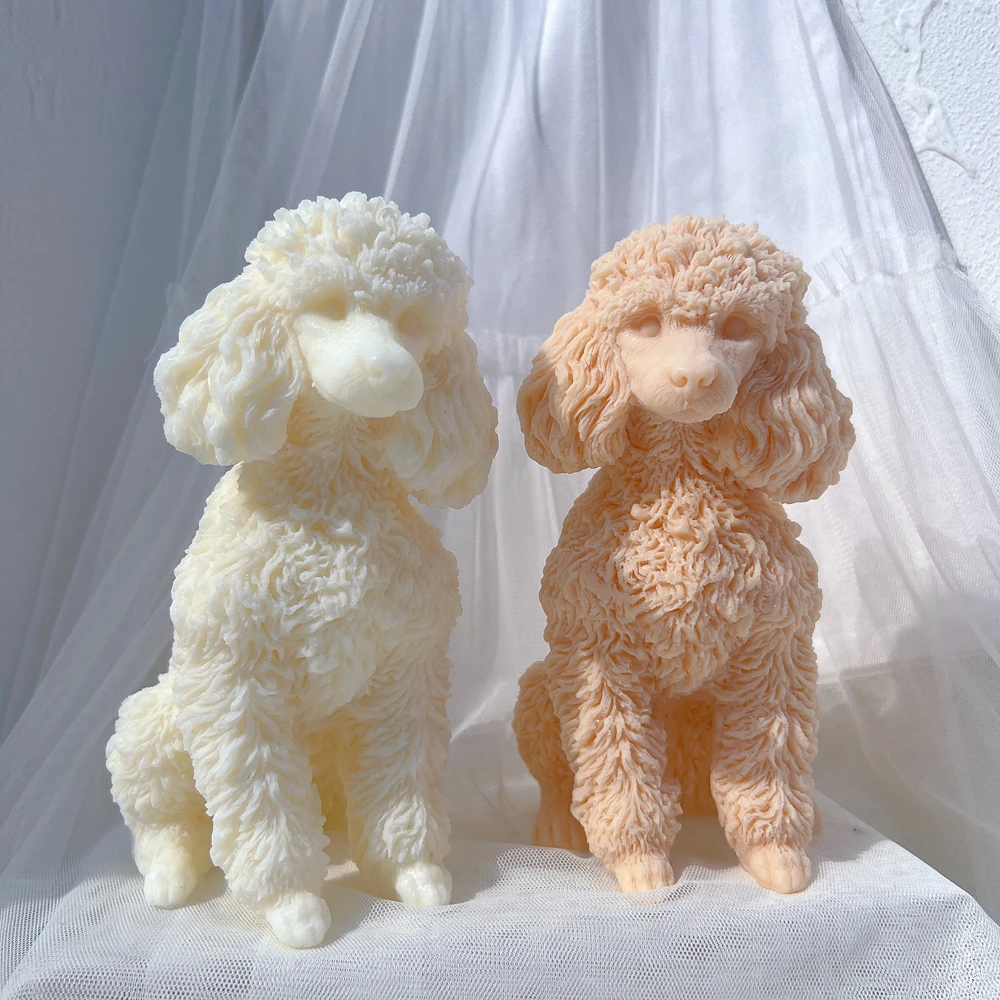 Create Charming Soy Wax Poodle Candles with This Easy-to-Use Silicone Mold