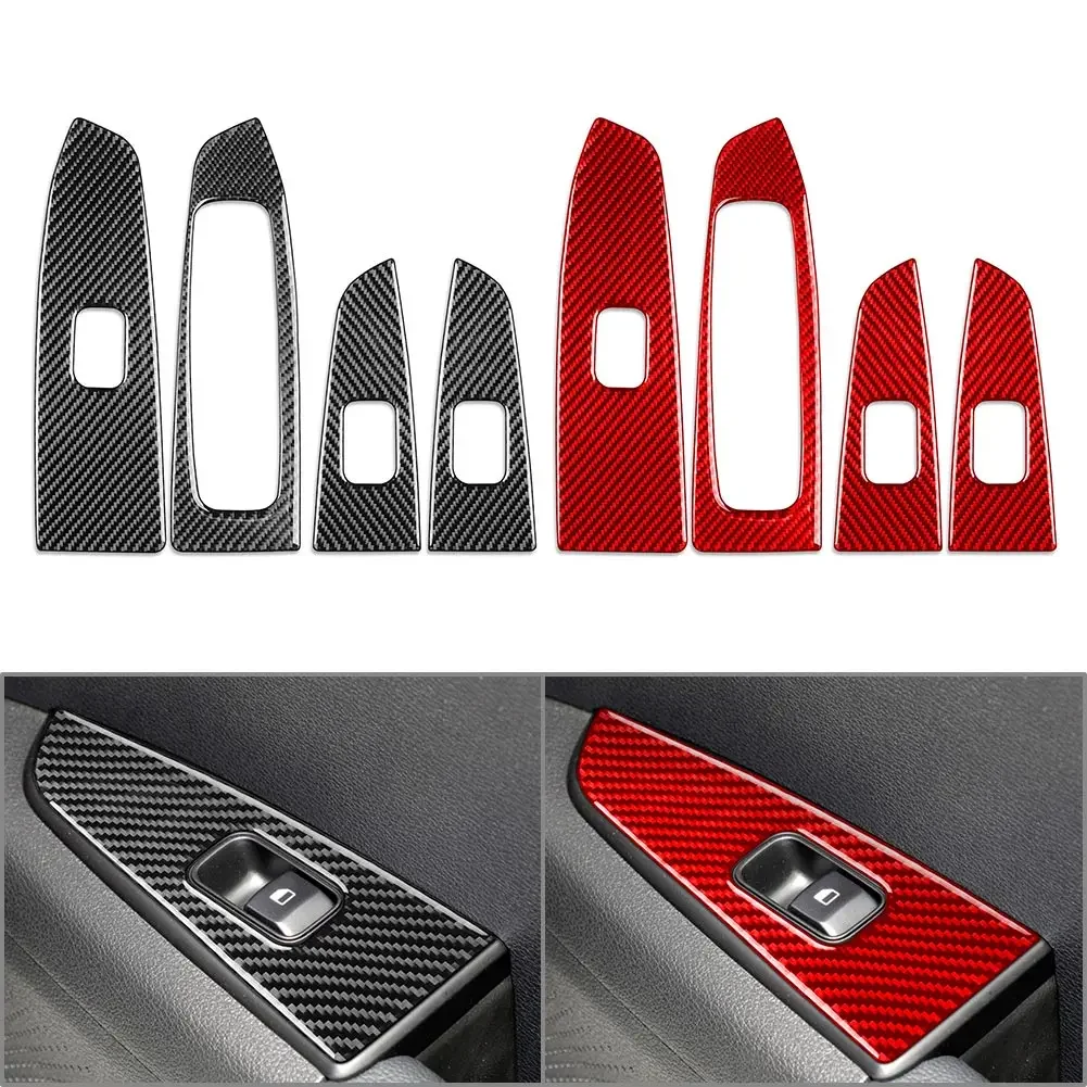 Enhance Your Kia Forte Interior with Sleek Carbon Fiber Window Switch Covers
