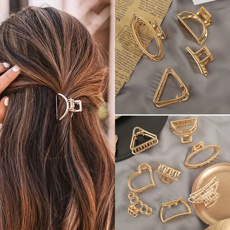 Stylish Metal Hair Claw Clips for Secure Hold and Everyday Comfort