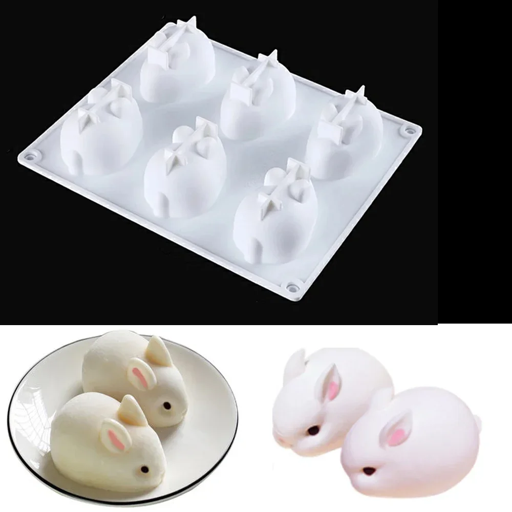 Create Adorable DIY Soap and Candle Crafts with 3D Rabbit Silicone Molds